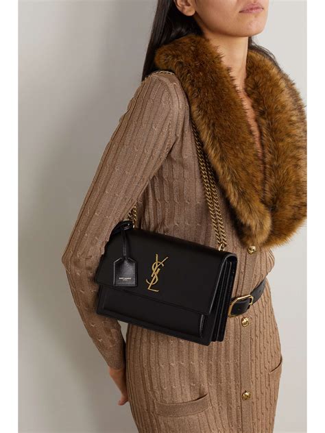 ysl sunset medium dimension|saint laurent medium shoulder bag.